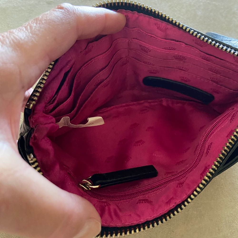 Juicy Couture Black faux Leather Wristlet - Picture 5 of 9